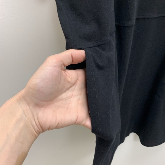 Eileen Fisher Jersey Shirt Dress with Pockets - Picture 4 of 8